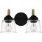 Quoizel Seabreeze Bath 2 Lights Matte Black SEB8614MBK - alternate 1